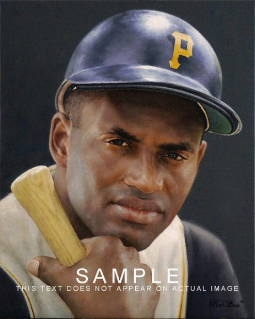 Pittsburgh Pirates - &quotroberto Clemente&quot - Large - Framed Giclee