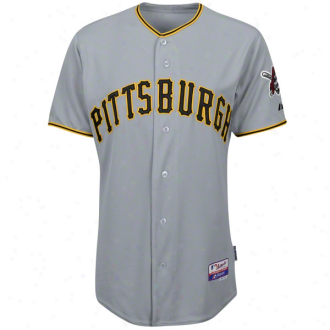 Pittsburgh Pirates Road Grey Authentic Cool Base␞ On-field Jersey