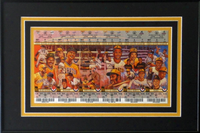 Pittsburgh Pirates Ticket Sehet Frame