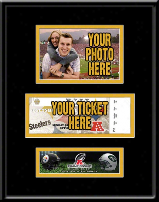 Pittsburgh Steelers 2010 Afc Championship Photo & Ticket Frame