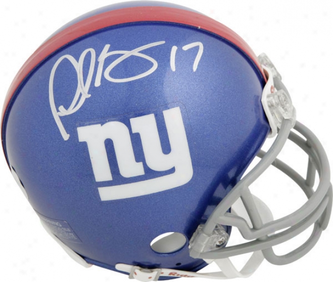 Plaxico Burress New York Giants Autographed Mini Helmet