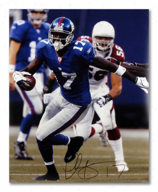 Plaxico Burress New York Giants - Vs. Cardinals - Autographed 16x20 Phogograph