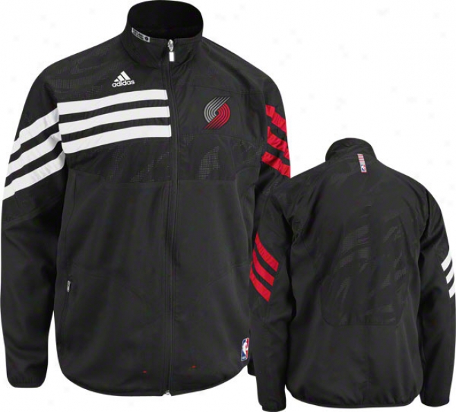 Portland Trail Blazers Blac k2011-2012 Western Conference On-court Warm-up Jacket