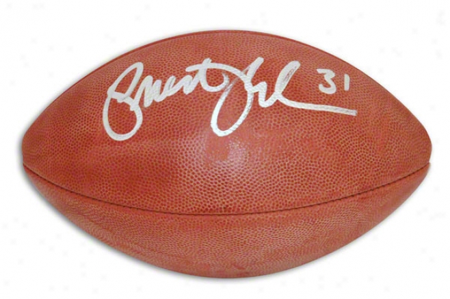 Priest Holmes Autographed Nfl Football