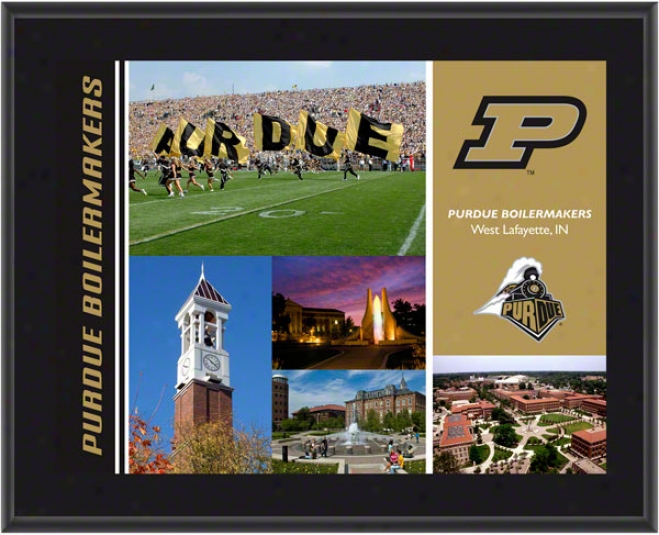 Purdue Boilermakers Plaque  Details: Sublimated, 10x13, Ncaa Plaque