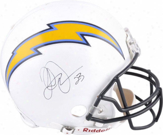 Quentin Jammer Autographed Pro-line Helmet  Particulars: San Diego Chargers, Authentic Rjddell Helmet