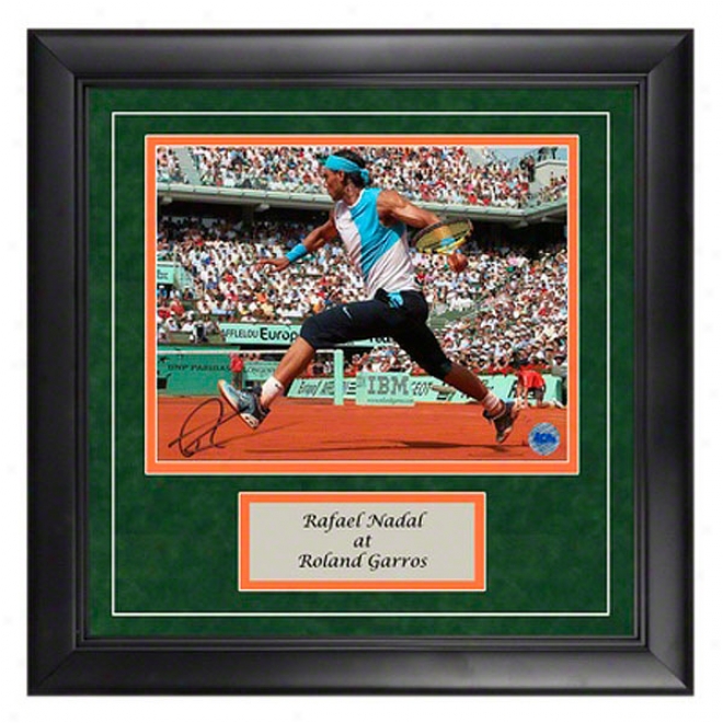 Rafael Nadal Autograph Roland Garros Framed Photograph