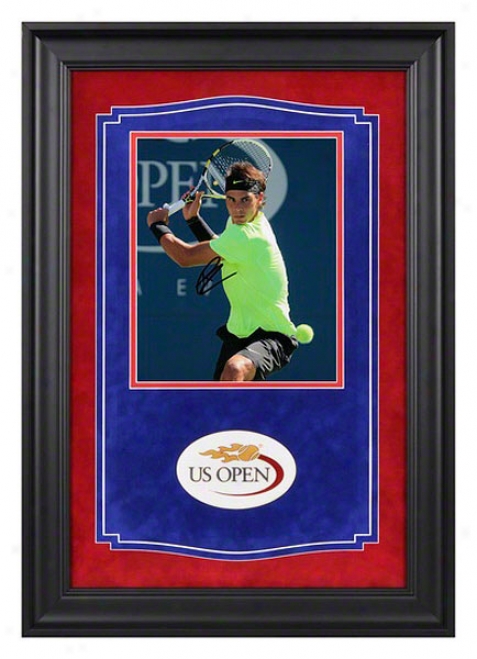 Rafael Nadal Signed 2010 Us Open Victory Autographed Framed Photograph