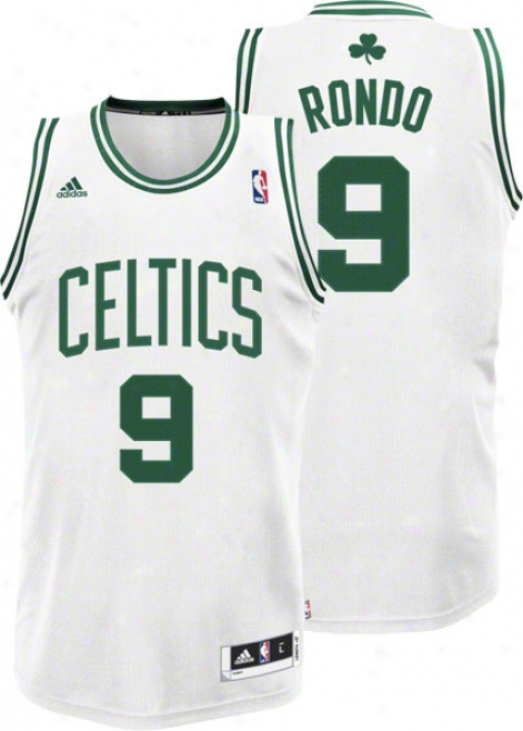 Rajon Rondo White Adidas Revolution 30 Swingman Boston Celtics Jersey