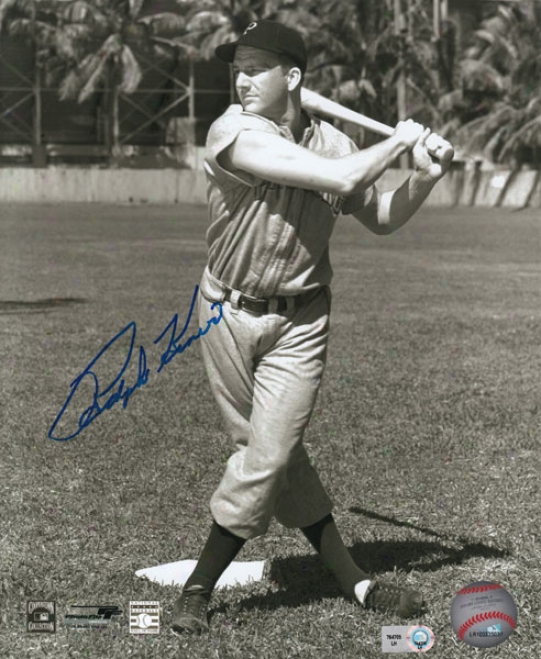 Ralph Kinerr Pittsburgy Pirates Autographed 8x10 Photograph