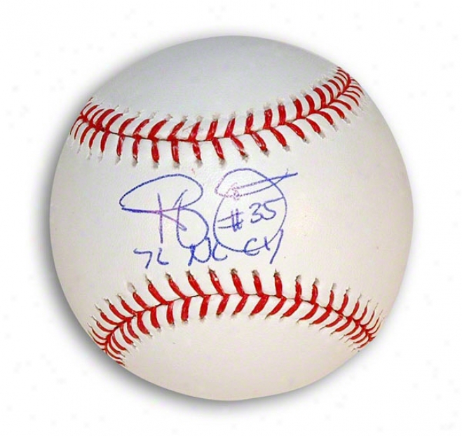 Randy Jones Autographed Mlb Baseball Inscribed &quot76 Nl Cy&quot