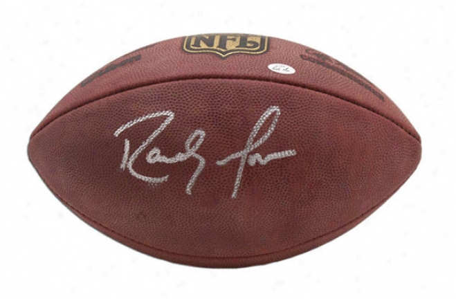 Randy Moss Autographed Football  Details: Duke Football