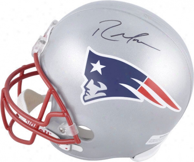 Randy Moss Autographed Helm  Details: New England Patriots, Rlddell Replic aHelmet