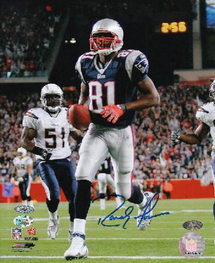 Randy Moss New England Patriots - Action - Autographed 8x10 Photograph