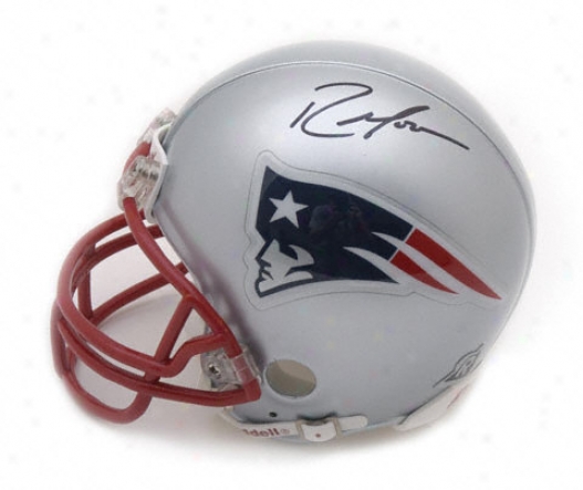 Randy Moss New England Patriots Autographed Mini Helmet