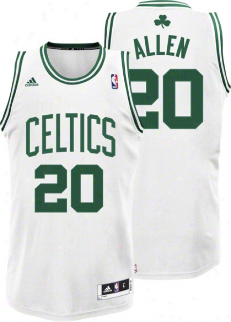 Ray Allen Pure Adidas Revolution 30 Swingman Boston Celtics Jersey