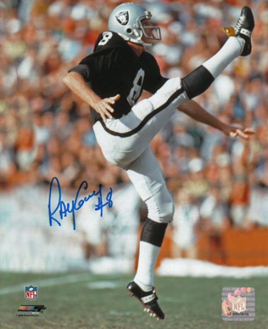 Ray Guy Oakland Raiders - Punting - Autographrd 8x10 Photograph