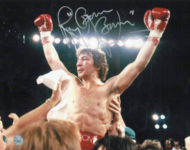 Ray Mancini Autographed 8x10 Photo Inscribed Boom Boom