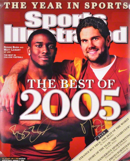 Reggie Bush And Matt Leinart Usc Trojans 16x20 Autographed Photograph