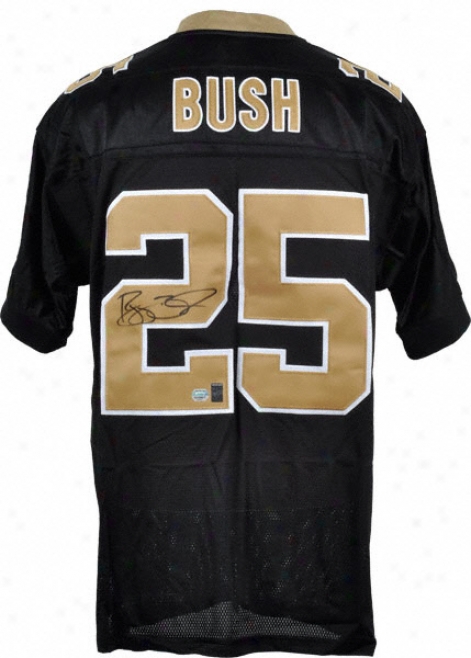 Reggie Bush Autographed Jersey  Details: New Orleans Saints, Authentic Reebok