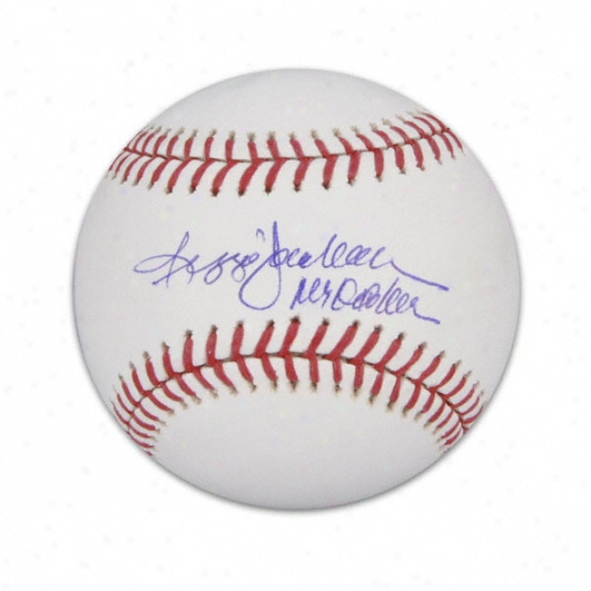 Reggie Jackson Autographed Baseball  Details: Mr October Insdription