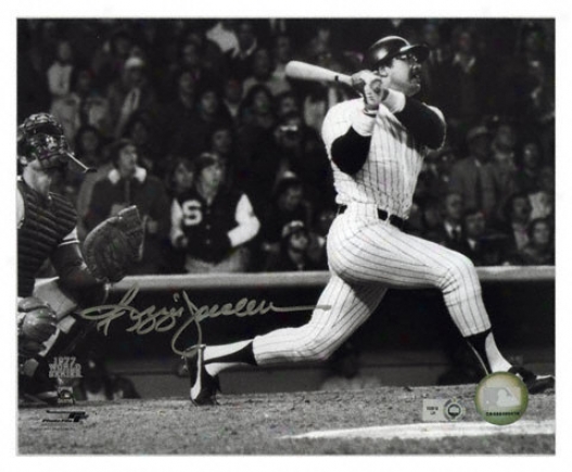 Reggie Jackson Recent York Yankees - Hitting Side - Autographed 8x10 Photograph