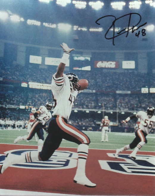 Reggie Phillipe Chicago Bears - Super Bowl Touchdown - Autographed 8x10 Photograph