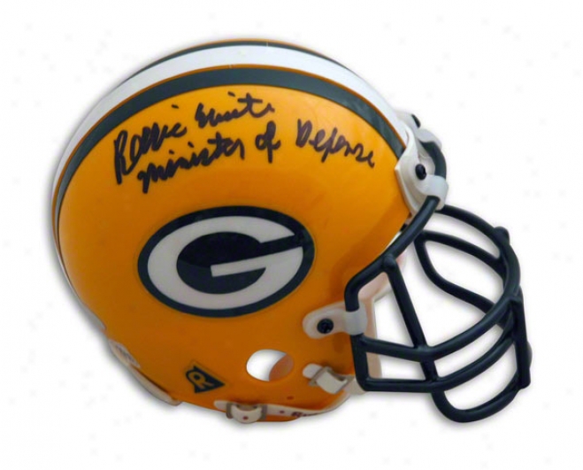 Reggie White Green Bay Packers Autographed Mini Helmet Inscribed Minister Of Defense