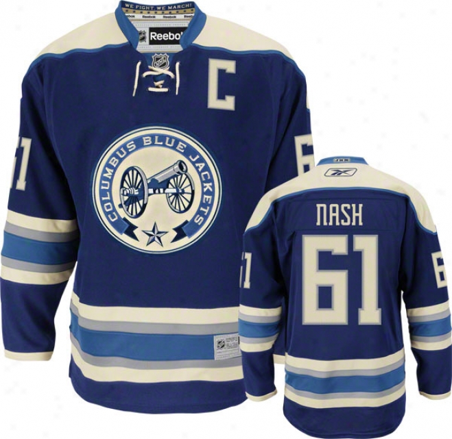 Rick Nash Jersey: Reebok Alternate #61 Columbus Blue Jackets Premier Jersey