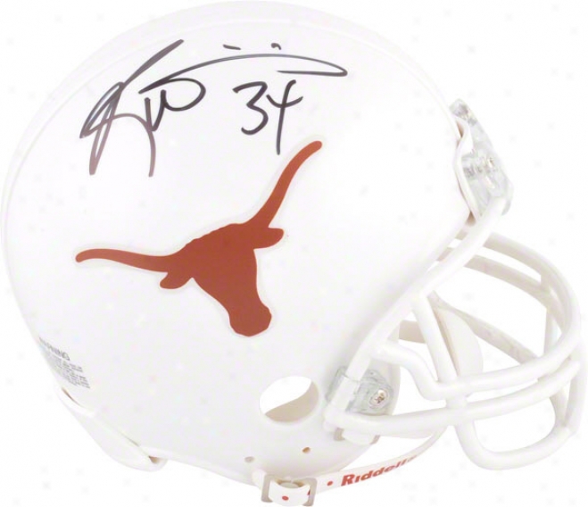 Ricky Williams Autographed Mini Helmet  Details: Texas Longhorns