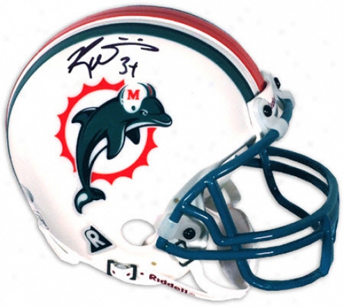 Ricky Williams Miami Dolphins Autographex Mini Helmet