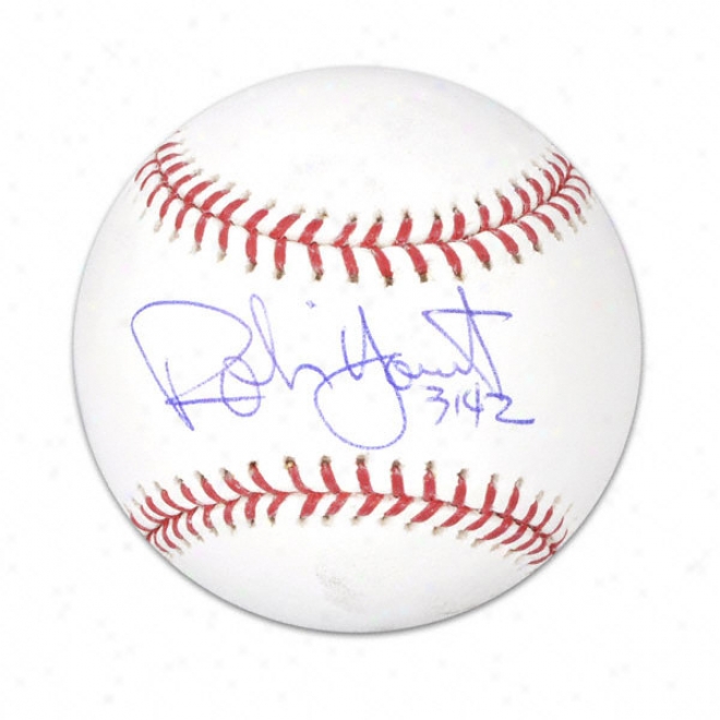 Robin Yount Autographed Baseball  Details: 3142 Inscription