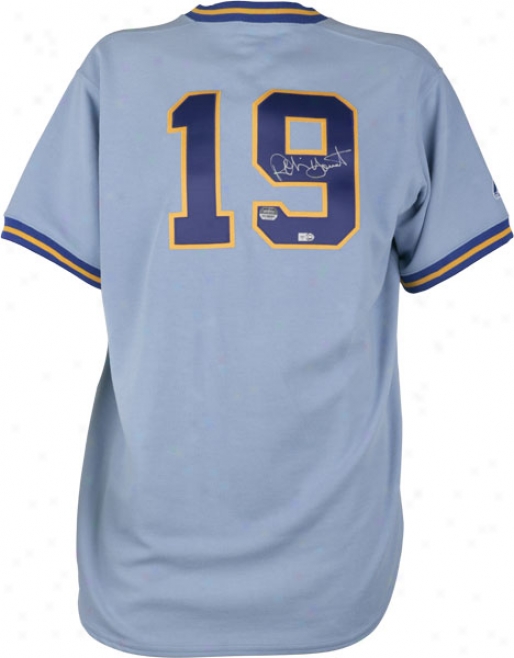 Robin Yount Autographed Jersey  Detaisl: Milwaukee Brewers, Throwback