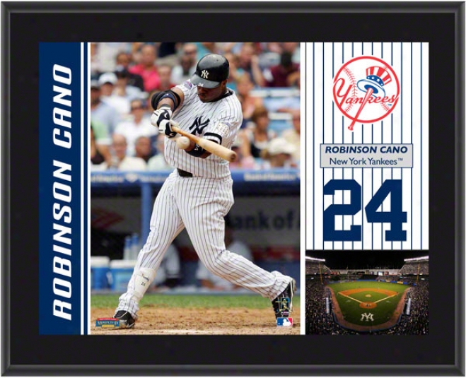 Robinson Cano Plaque  Details: New York Yankees, Sublimted, 10x13, Mlb Plaque