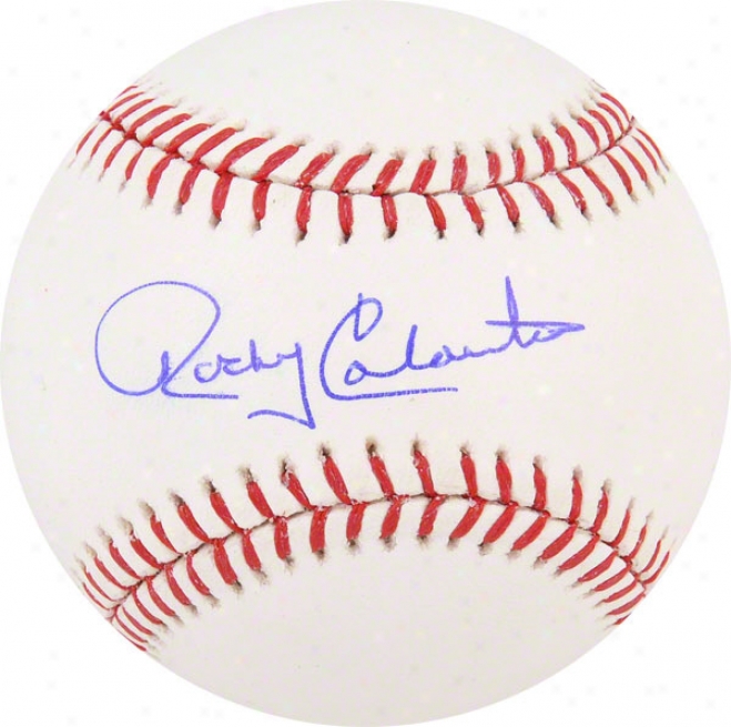 Rocky Colavito Autographed Baseball  Detaols: Cleveland Indians