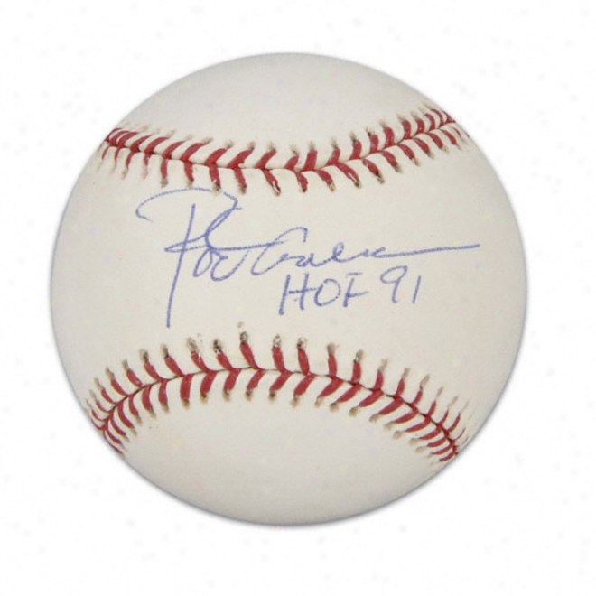 Rod Carew Autographed Baseball  Details: Hof 91 Inscription