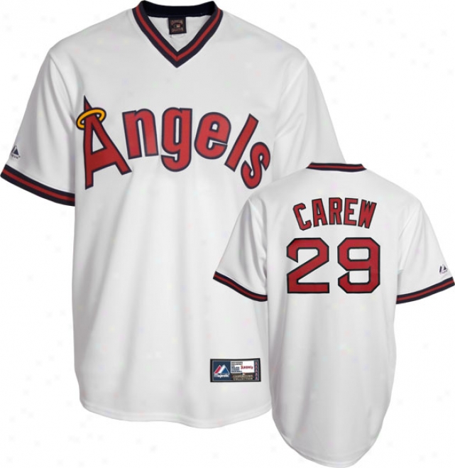 Rod Carew California Angels Copoerstown Replica Jersey