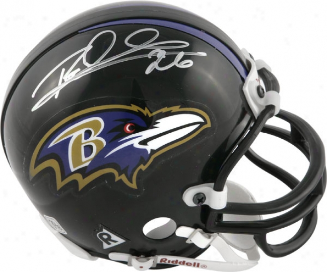 Rod Woodson Baltimore Ravens Autographed Mini Helmet