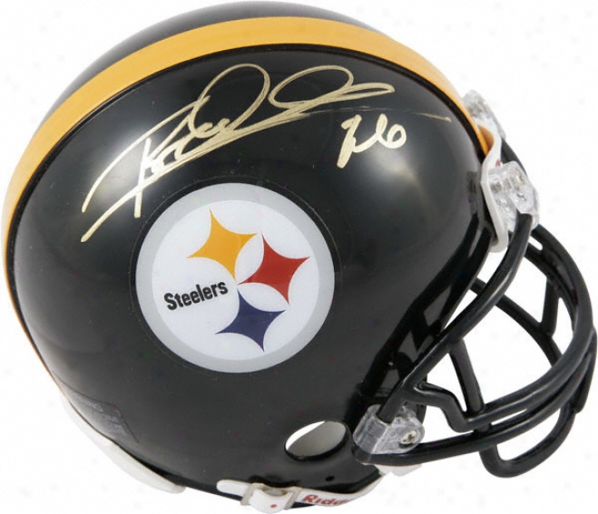 Rod Woodson Pittsburgh Stelers Autographed Mini Helmet