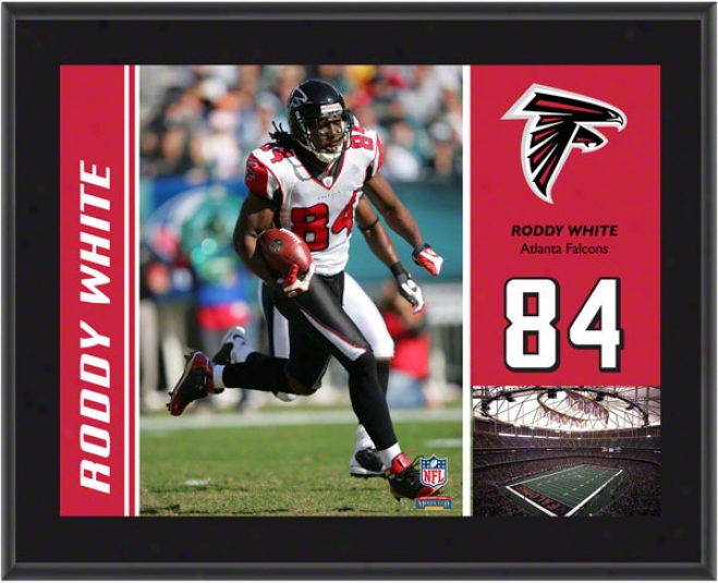 Roddy White Plaque  Details: Atlanta Falcons, Sublimated, 10x13, Nfl Plaque