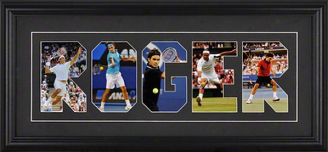 Roger Federer Letter Framed Photos