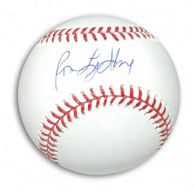 Ron Leflore Autographed Mlb Baseball