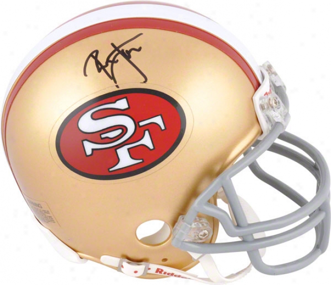 Ronnie Lott San Francisco 49ers Autographed Mini Helmet Signed In Black