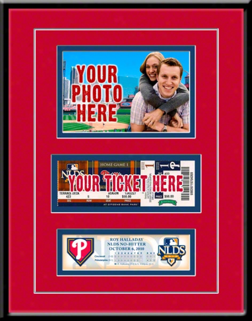 Roy Halladay Nlds No-hitter Photo & Ticket Frame