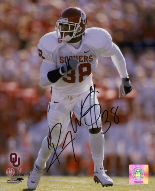 Roy Williams Oklahoma Sooners Autographed 8x10 White Jersey Photo