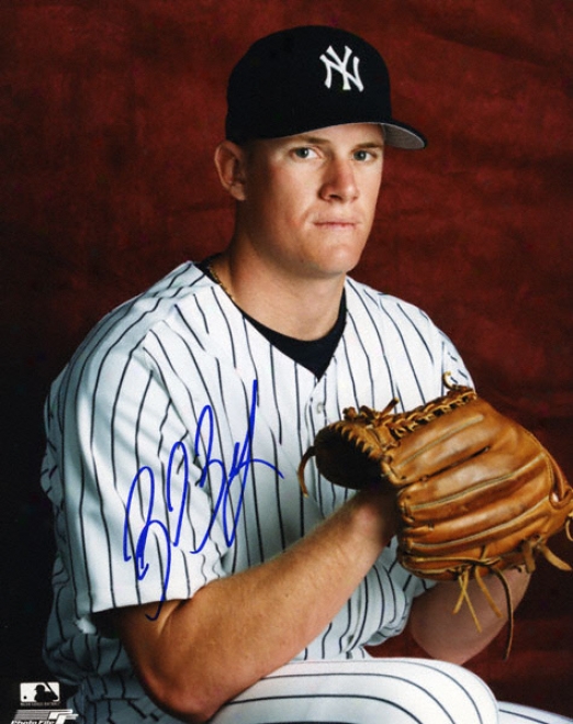 Ryan Bradley New York Yankees 8x10 Autographed Photograph