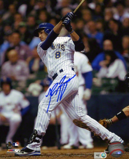 Ryan Braun Autographed 8x10 Photograph  Details: Milwaukee Brewers, Home