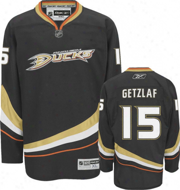 Ryan Getzlf Jersey: Reebok Black #15 Anaheim Ducks Premier Jersey