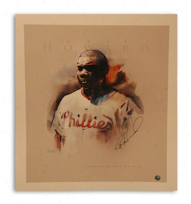 Ryan Howard Autographed Philadelphia Phillies 11x14 Photo