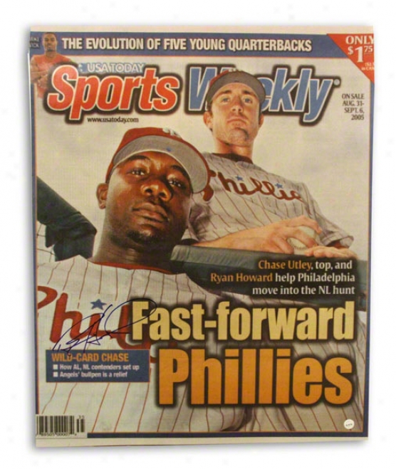 Ryan Howard Autographed Philadephia Phillies Sports Weekly 16x20 Photo